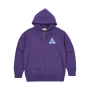 Palace Tri-Puff Print Zip Hood Perfcet Purple - 23SS