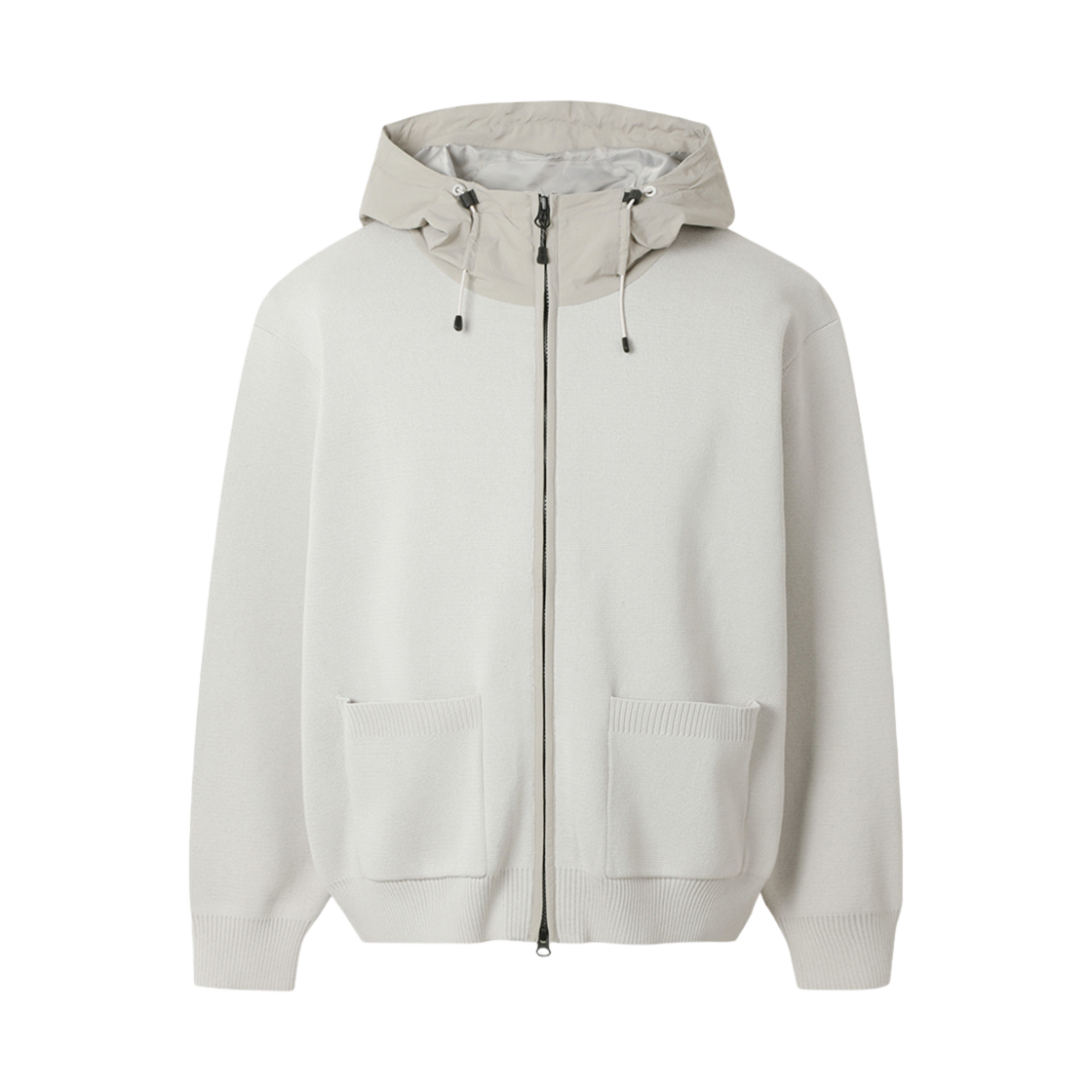 시리즈 하이브리드 후디 가디건 라이트 그레이(Series Hybrid Hoodie Cardigan Light Gray)