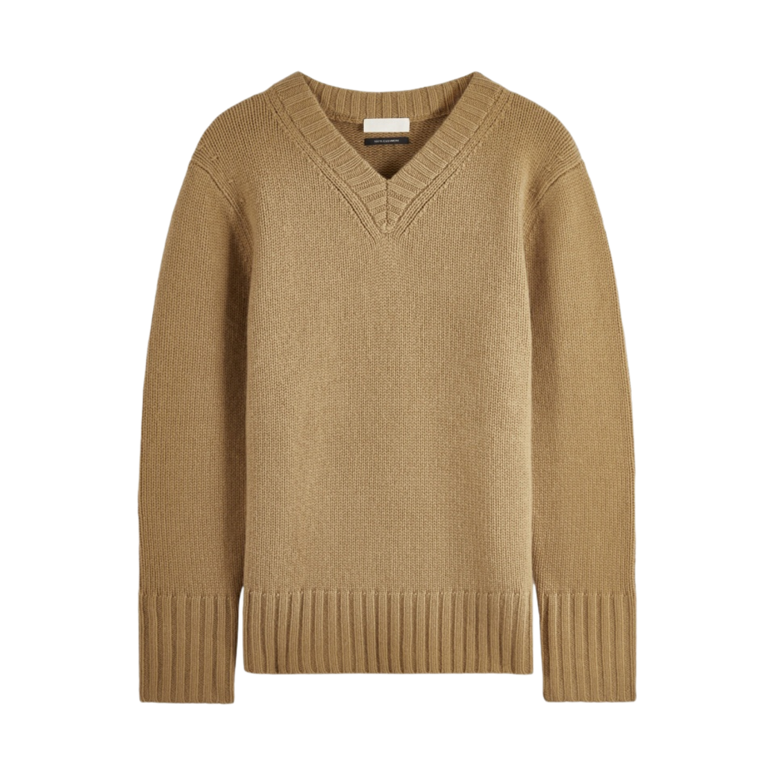 코스 리사이클 캐시미어 브이넥 스웨터 베이지(COS Recycled Cashmere V-Neck Sweater Beige) - 1