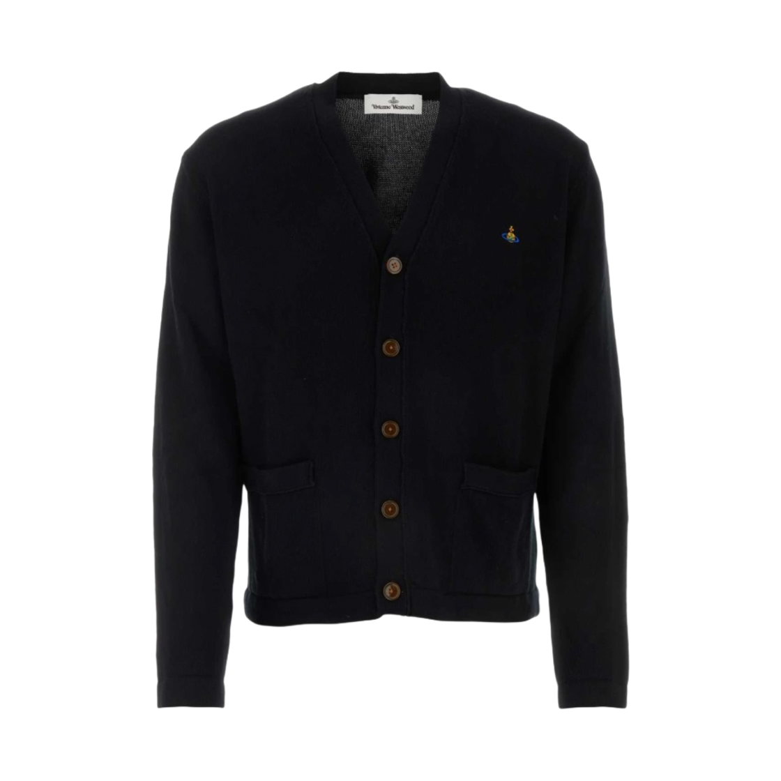 27010014-Y0021-N401 Vivienne Westwood Cotton Blend Cardigan Black