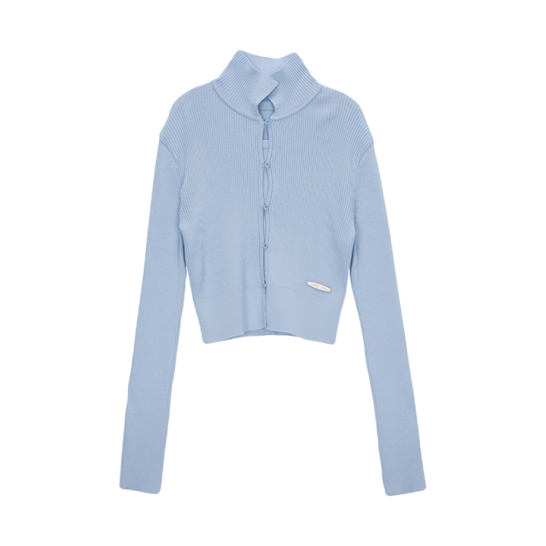(W) 마뗑킴 에어리 버튼 칼라 가디건 스카이((W) Matin Kim Airy Button Collar Cardigan Sky) - 1