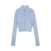 (W) Matin Kim Airy Button Collar Cardigan Sky