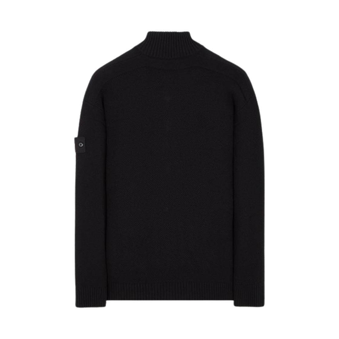 스톤 아일랜드 561FA 고스트 피스 질롱 울 목 네크 니트 블랙 - 23FW(Stone Island 561FA Ghost Piece Geelong Wool Mock Neck Knit Black - 23FW) - 2