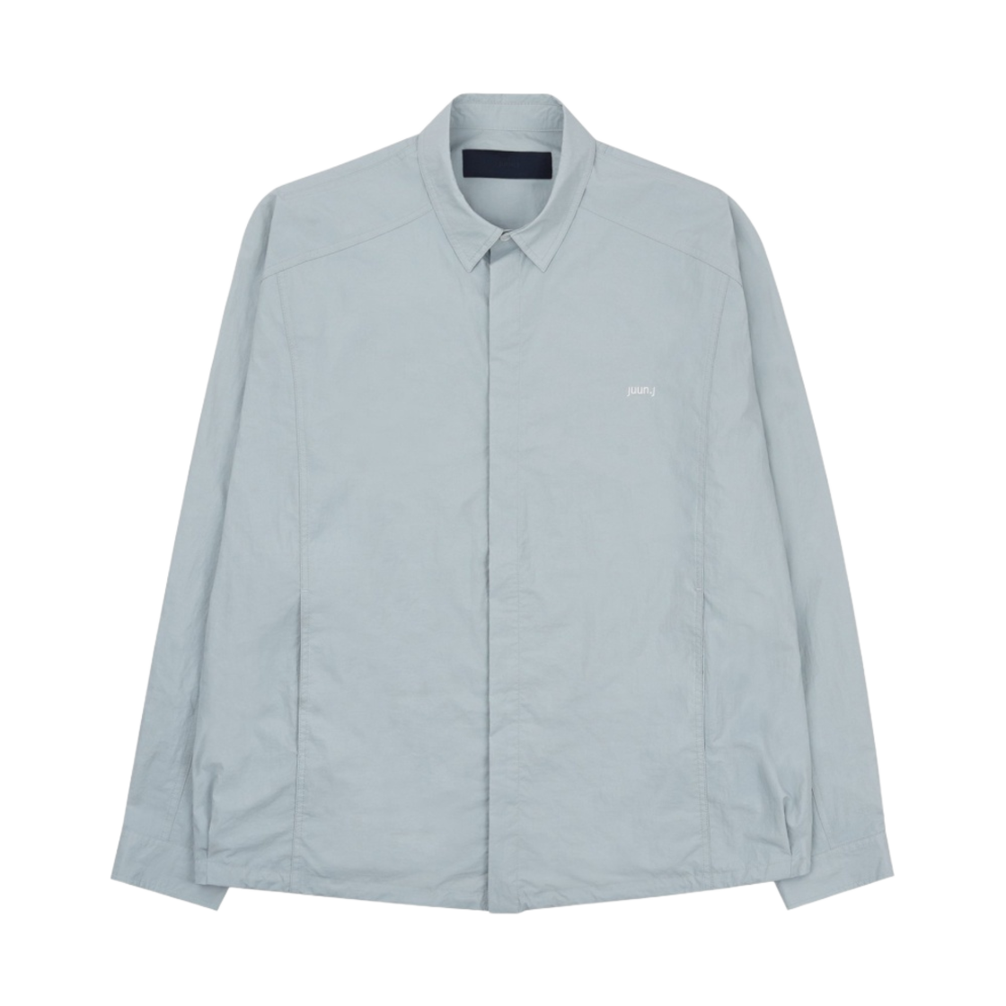 준지 나일론 코치 셔츠 스카이 블루(Juun.J Nylon Coach Shirt Sky Blue)