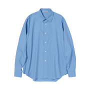 Auralee Washed Finx Twill Shirt Blue - 23SS