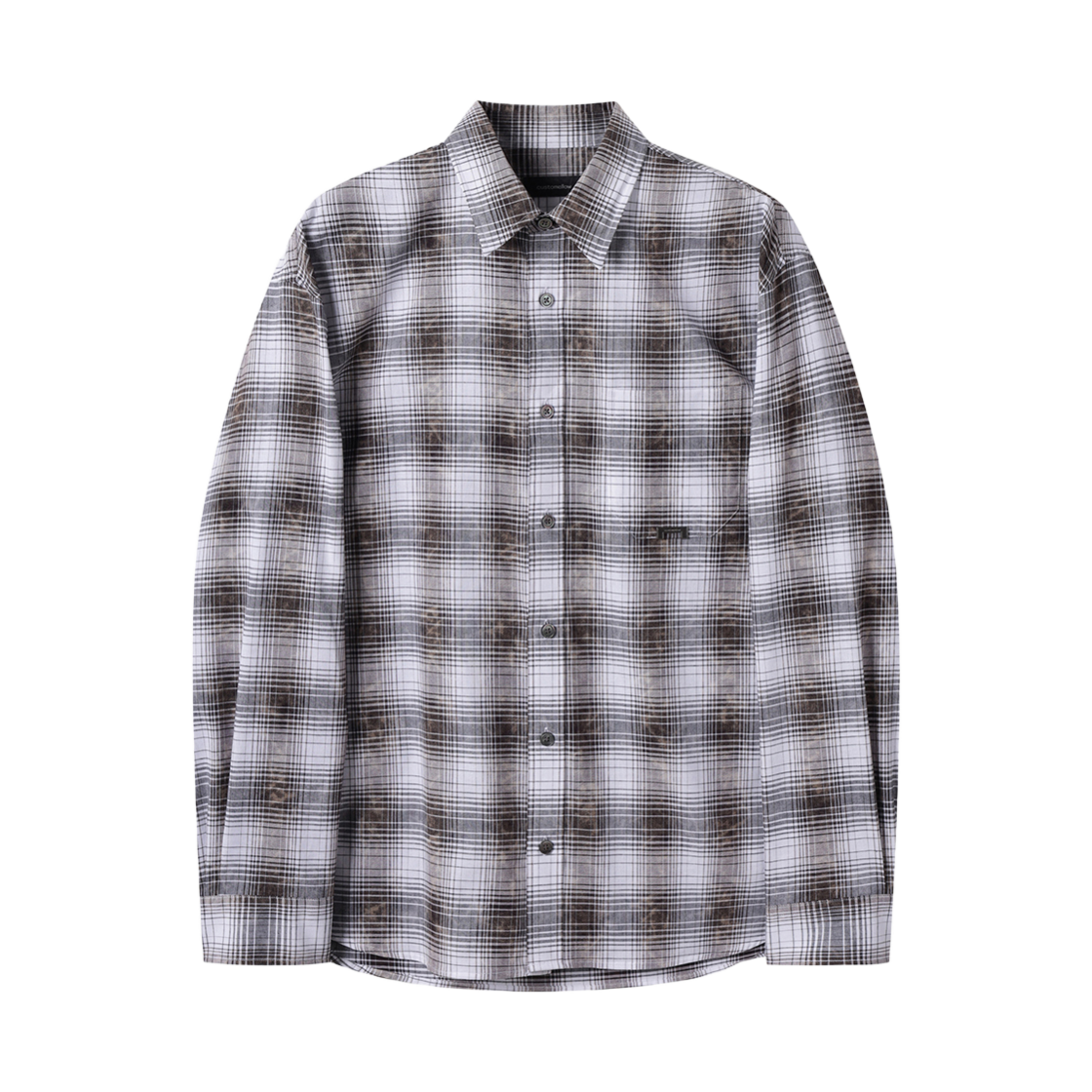 CWSAM25214BRX Customellow Vintage Dyed Check Shirt Brown