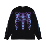 Stussy Rib Cage LS T-Shirt Black
