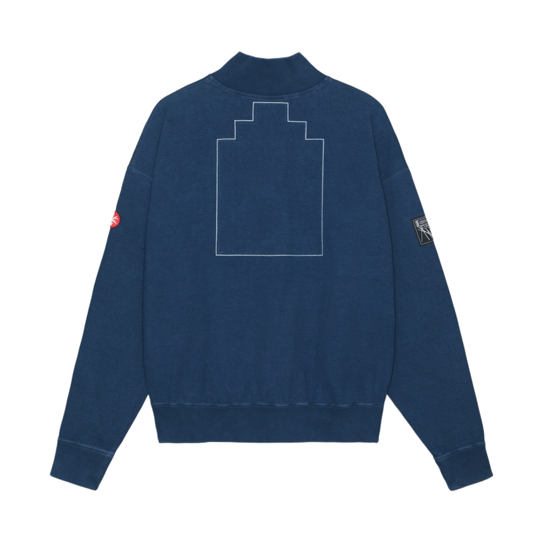 카브엠트 오버다이 PQ 오픈 모크넥 네이비 - 23SS(Cav Empt Overdye PQ Open Mock Neck Navy - 23SS) - 2
