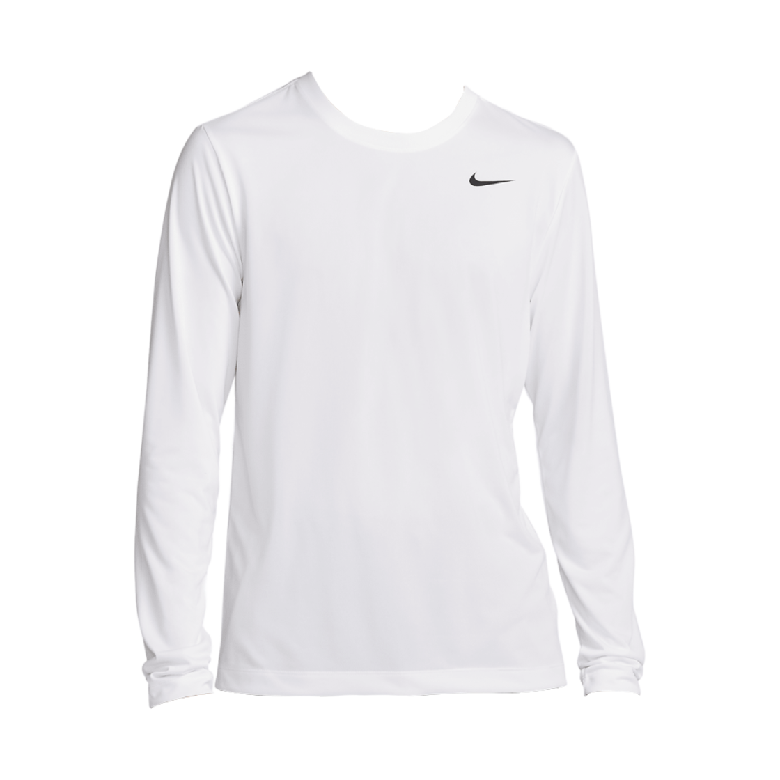 나이키 드라이핏 레전드 롱슬리브 피트니스 탑 화이트 - 아시아(Nike Dri-Fit Legend Long Sleeve Fitness Top White - Asia)