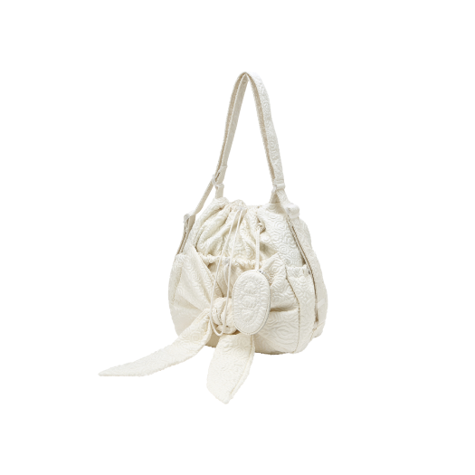 AABA5E918IV Athe Vanessabruno Rose Pattern Backpack And Shoulder Bag S Ivory