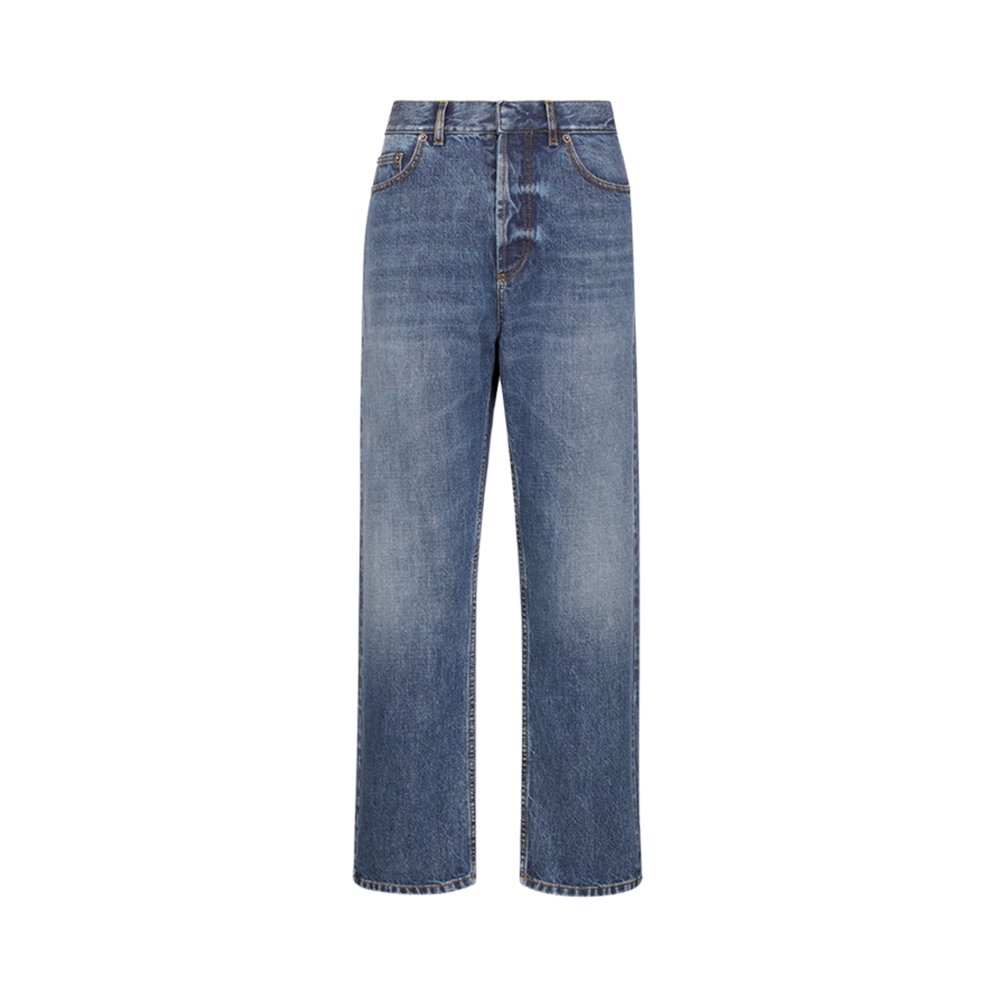 (W) 디올 8 보이프렌드 진 D01 블루 스톤워시드 데님((W) Dior 8 Boyfriend Jeans D01 Blue Stonewashed Denim) - 1