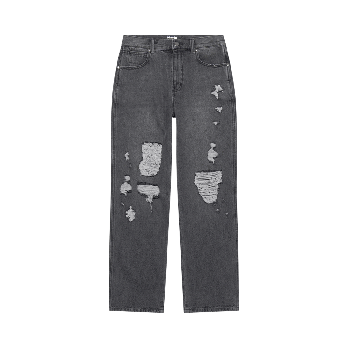 랭글러 플레어핏 호라이즌 헤비 디스트로이드 데님 팬츠 그레이(Wrangler Flare Fit Horizon Heavy Destroyed Denim Pants Grey)