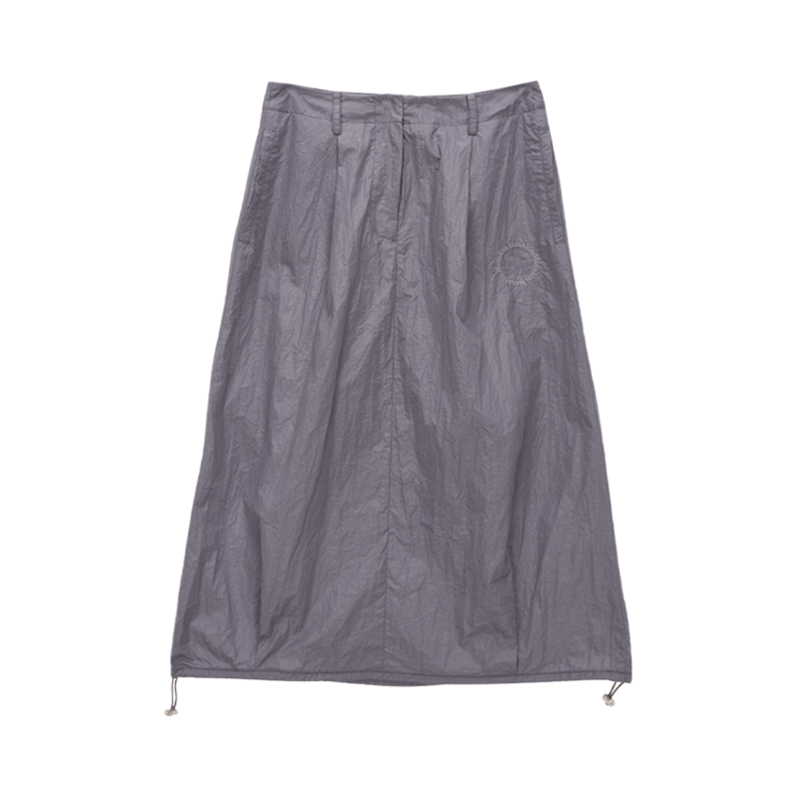 MK2334SK007M0VI (W) Matin Kim Glossy Volume Midi Skirt Violet