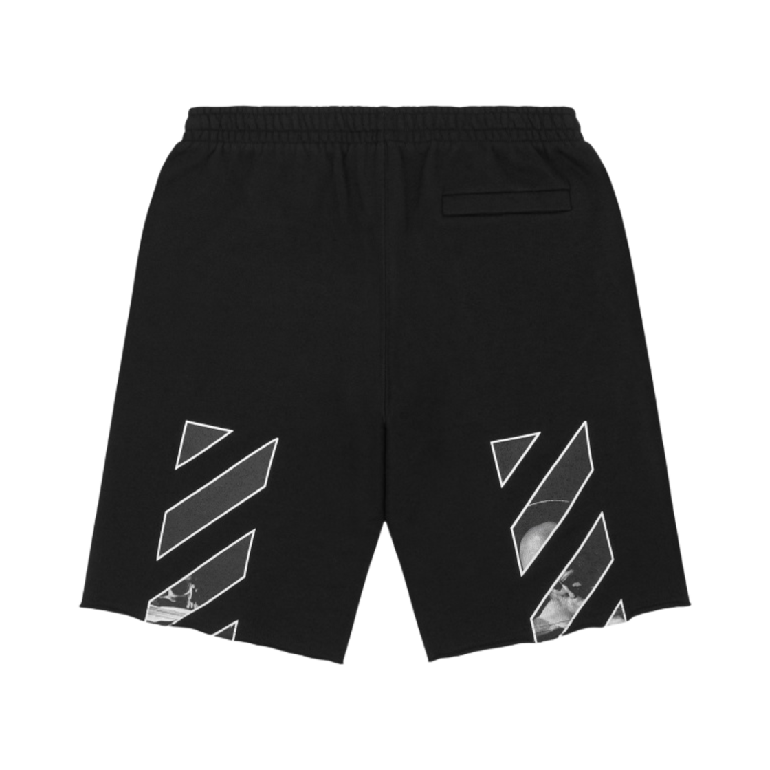 OMCI006C99FLE0051001 Off-White Caravaggio Diag Sweatshorts Black