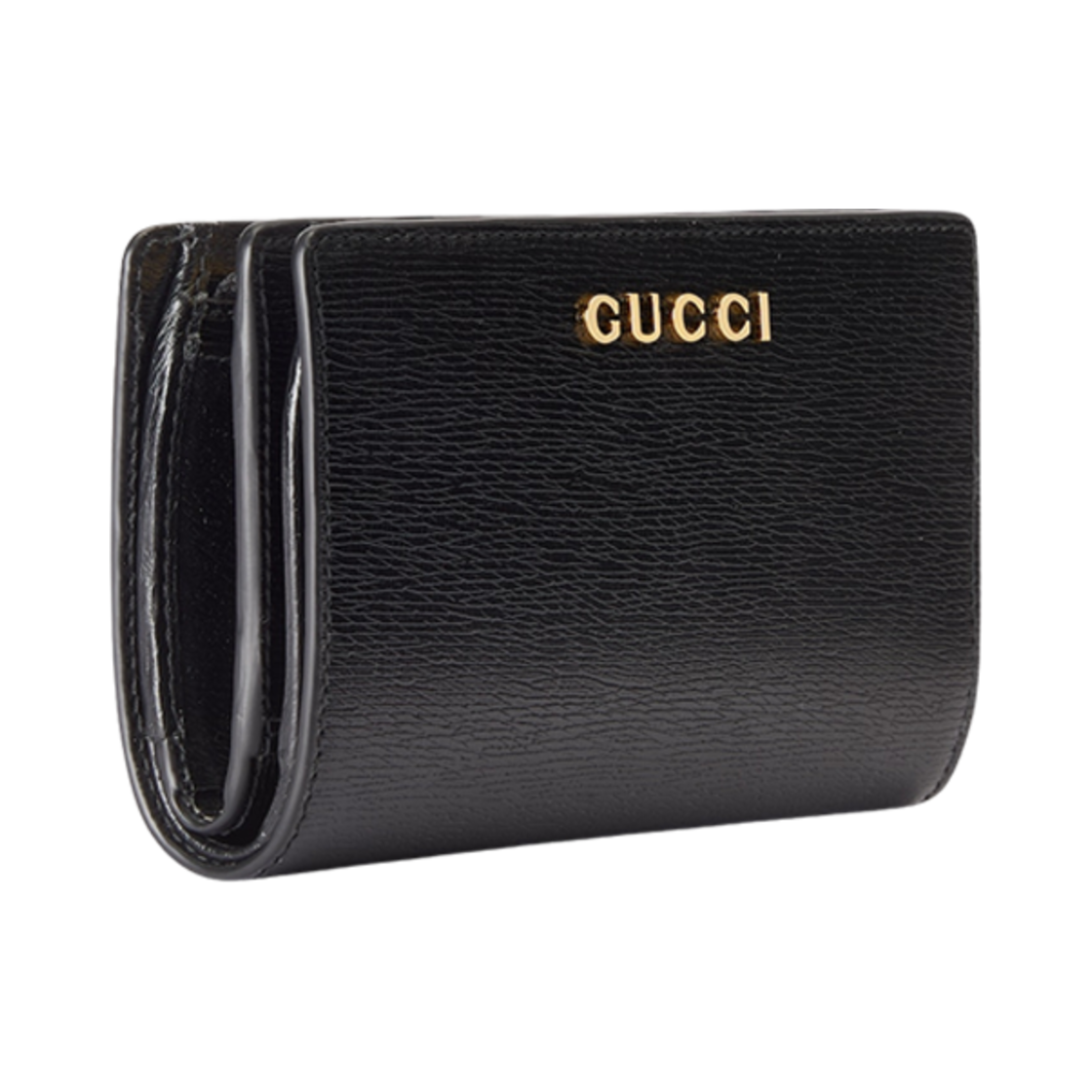 구찌 집 어라운드 지갑 구찌 스크립트 블랙 레더(Gucci Zip Around Wallet with Gucci Script Black Leather) - 3