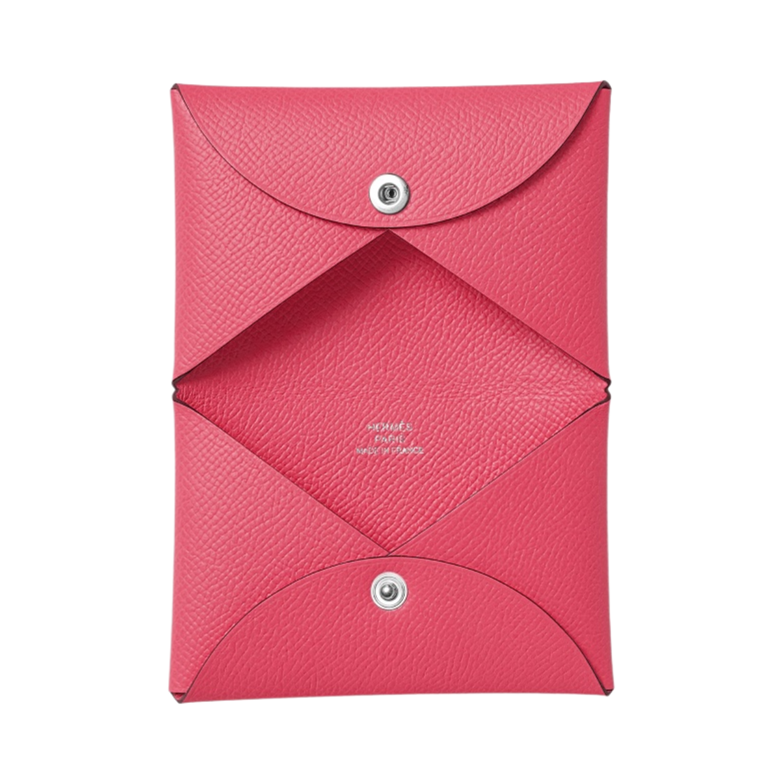 에르메스 칼비 카드 홀더 앱송 & 팔라듐 하드웨어 로즈 아잘레(Hermes Calvi Card Holder Epsom & Palladium Rose Azalee) - 2