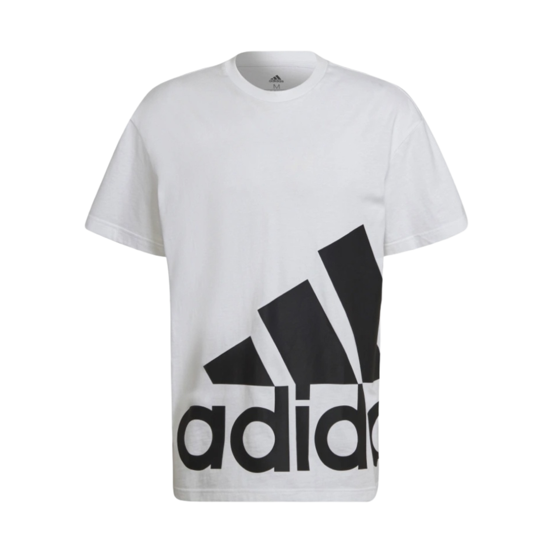 아디다스 에센셜 자이언트 로고 티셔츠 화이트 - KR 사이즈(Adidas Essentials Giant Logo T-Shirt White - KR Sizing) - 1