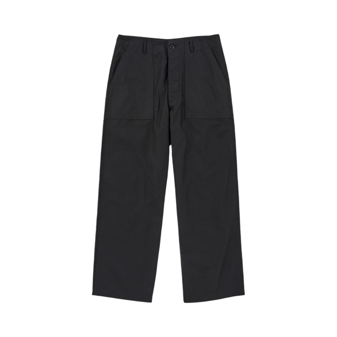 시오타 베이커 팬츠 와이드 스트레이트 블랙