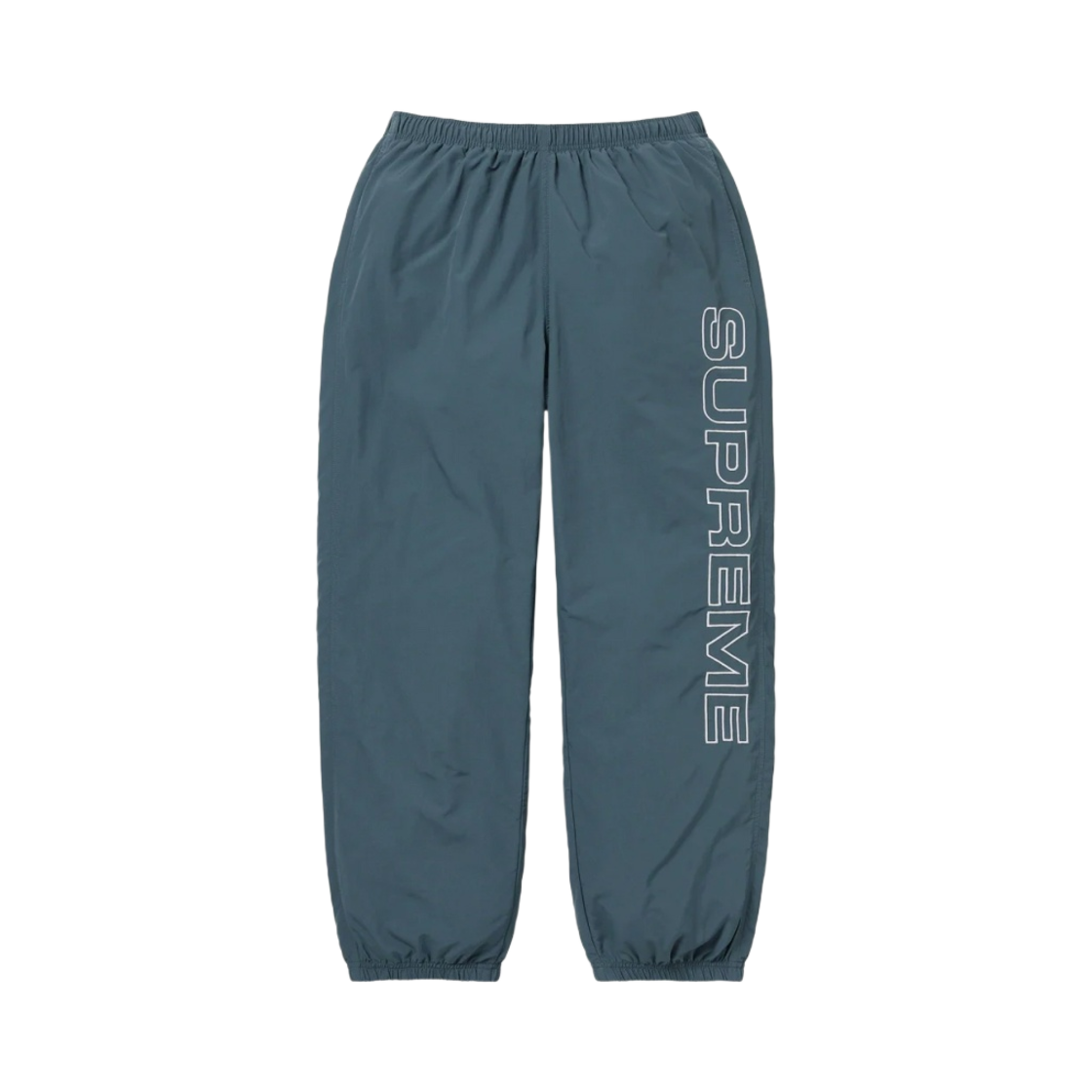 슈프림 스펠아웃 자수 트랙 팬츠 다크 블루 - 23FW