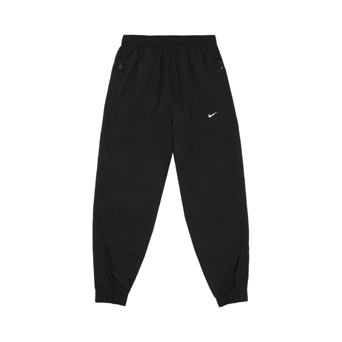 나이키 NRG 솔로 스우시 우븐 트랙 팬츠 블랙 화이트 - 아시아(Nike NRG Solo Swoosh Woven Track Pants Black White - Asia)