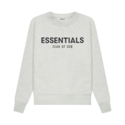 (Kids) Essentials Pull-Over Crewneck Sweatshirt Oatmeal - 21SS