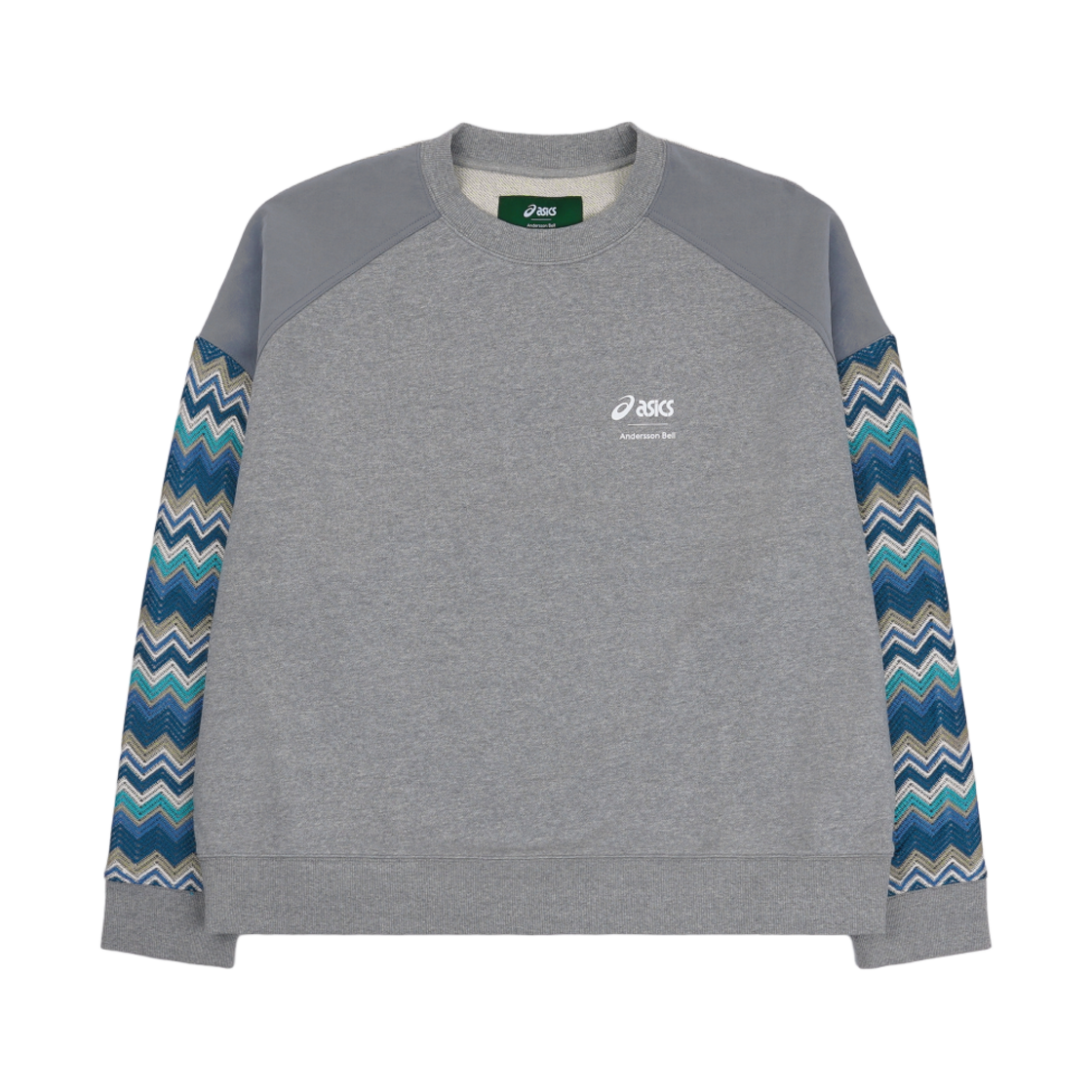 앤더슨벨 x 아식스 콘트라스트 스웨트셔츠 그레이(Andersson Bell x Asics Contrast Sweatshirt Grey)