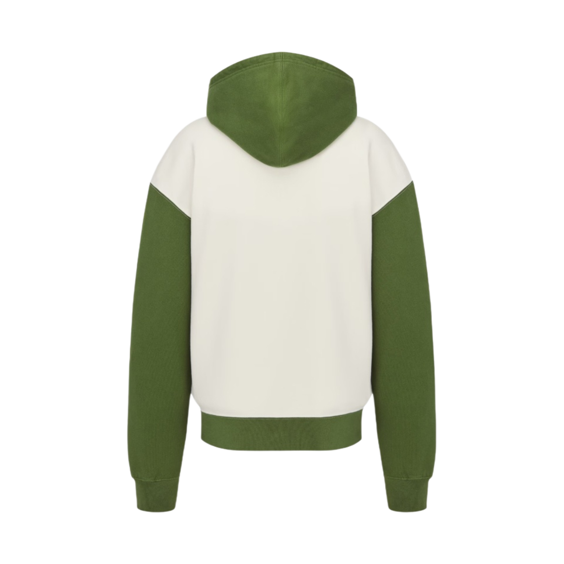 디올 x 데님 티어스 디올 티어스 오버사이즈 후드 스웨트셔츠 코튼 플리스 화이트 그린(Dior x Denim Tears Dior Tears Oversized Hooded Sweatshirt Cotton Fleece White Green) - 2