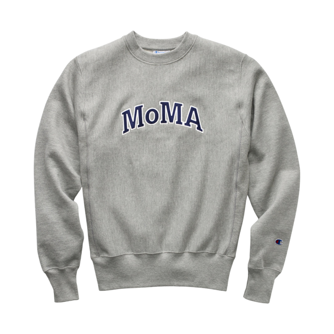 - Champion x MoMA Crewneck Sweatshirt Oxford Grey