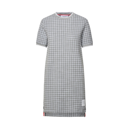 (W) Thom Browne Cotton Blend Dress Medium Grey