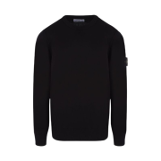 Stone Island 540B2 Soft Cotton Crewneck Knit Black - 23SS