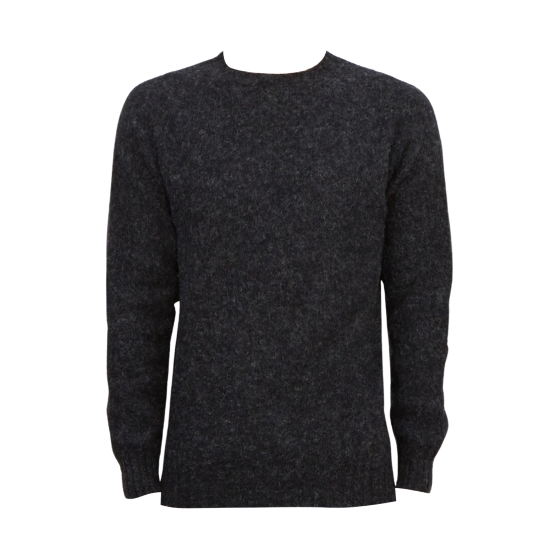 할리 오브 스코틀랜드 쉐기 독 크루넥 스웨터 차콜
