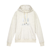 (W) Isabel Marant Mansel Oversized Hoodie Sweatshirt Ecru - 23SS