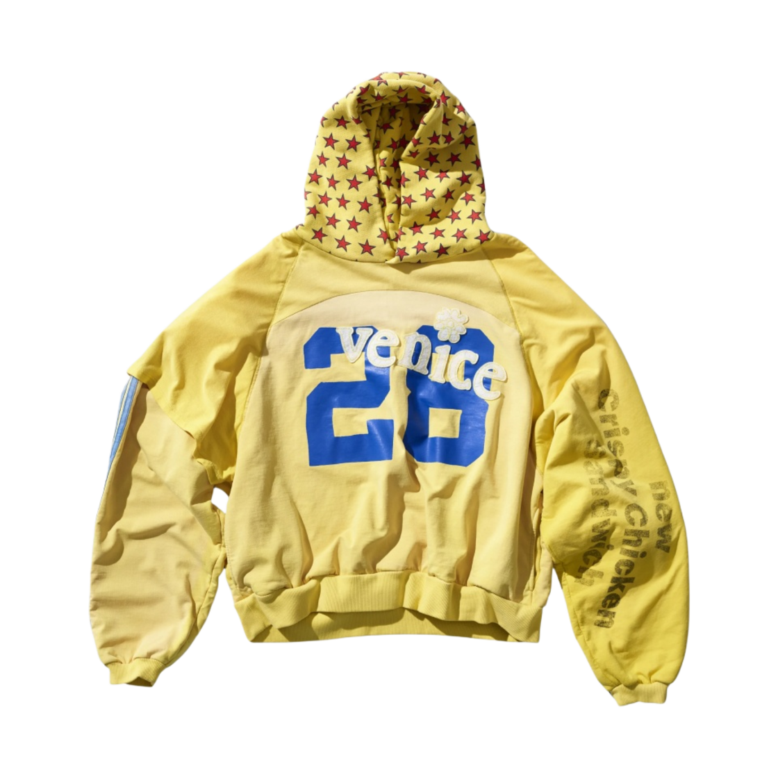 ERL x 에센스 비 나이스 후드 옐로우(ERL x Ssense Be Nice Hoodie Yellow)