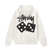 Stussy Dice Pigment Dyed Hoodie Natural