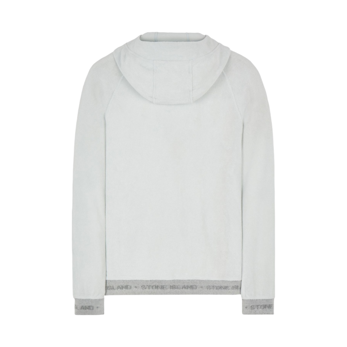 스톤 아일랜드 651E3 오가닉 코튼 테리 플리스 후드 아이스 - 22SS(Stone Island 651E3 Organic Cotton Terry Fleece Hoodie Ice - 22SS) - 2