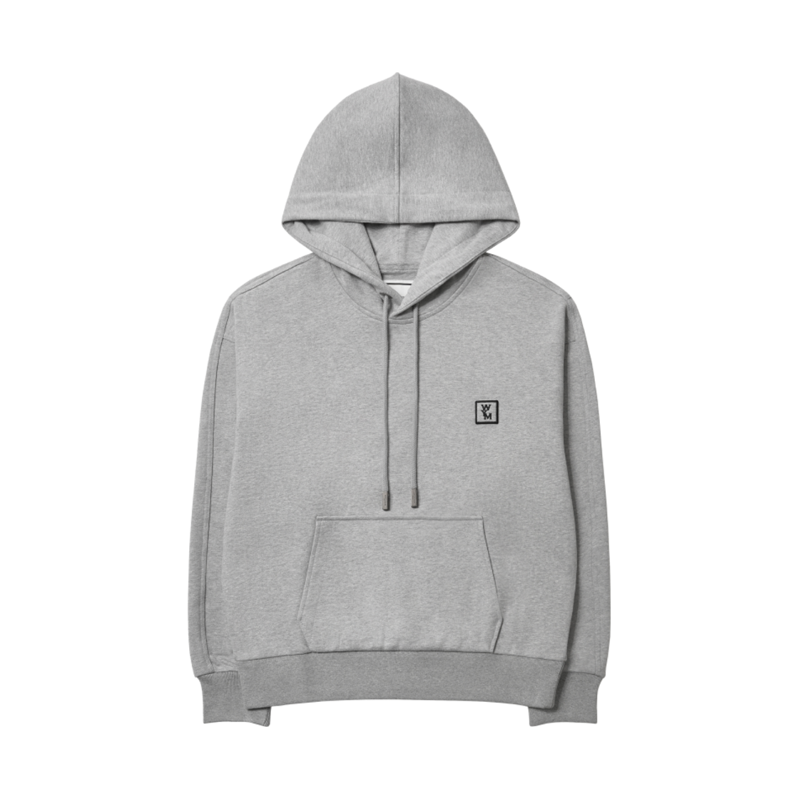 M241TS37734G (W) Wooyoungmi Back Logo Hooded T-Shirt Gray - 24SS