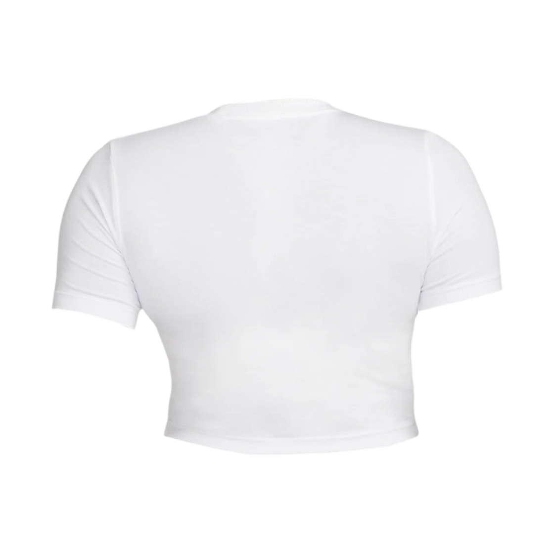 (W) 나이키 NSW 에센셜 슬림핏 크롭 티셔츠 화이트 - 아시아((W) Nike NSW Essential Slim Fit Crop T-Shirt White - Asia) - 2
