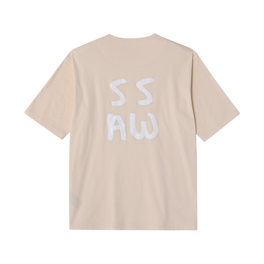 송지오옴므 SSAW 페인터 티셔츠 크림