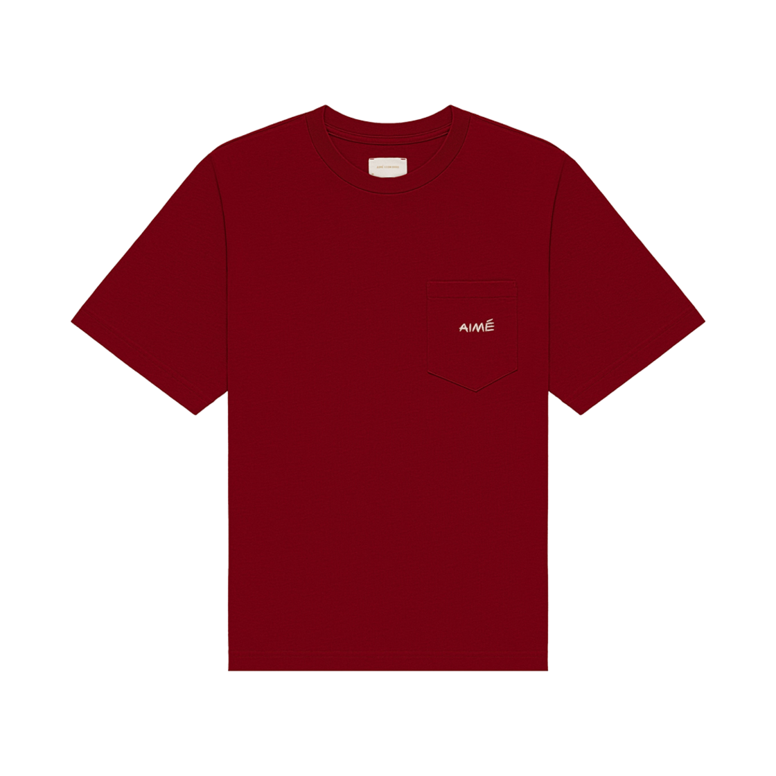 - Aime Leon Dore Embroidered Aime Pocket T-Shirt Merlot