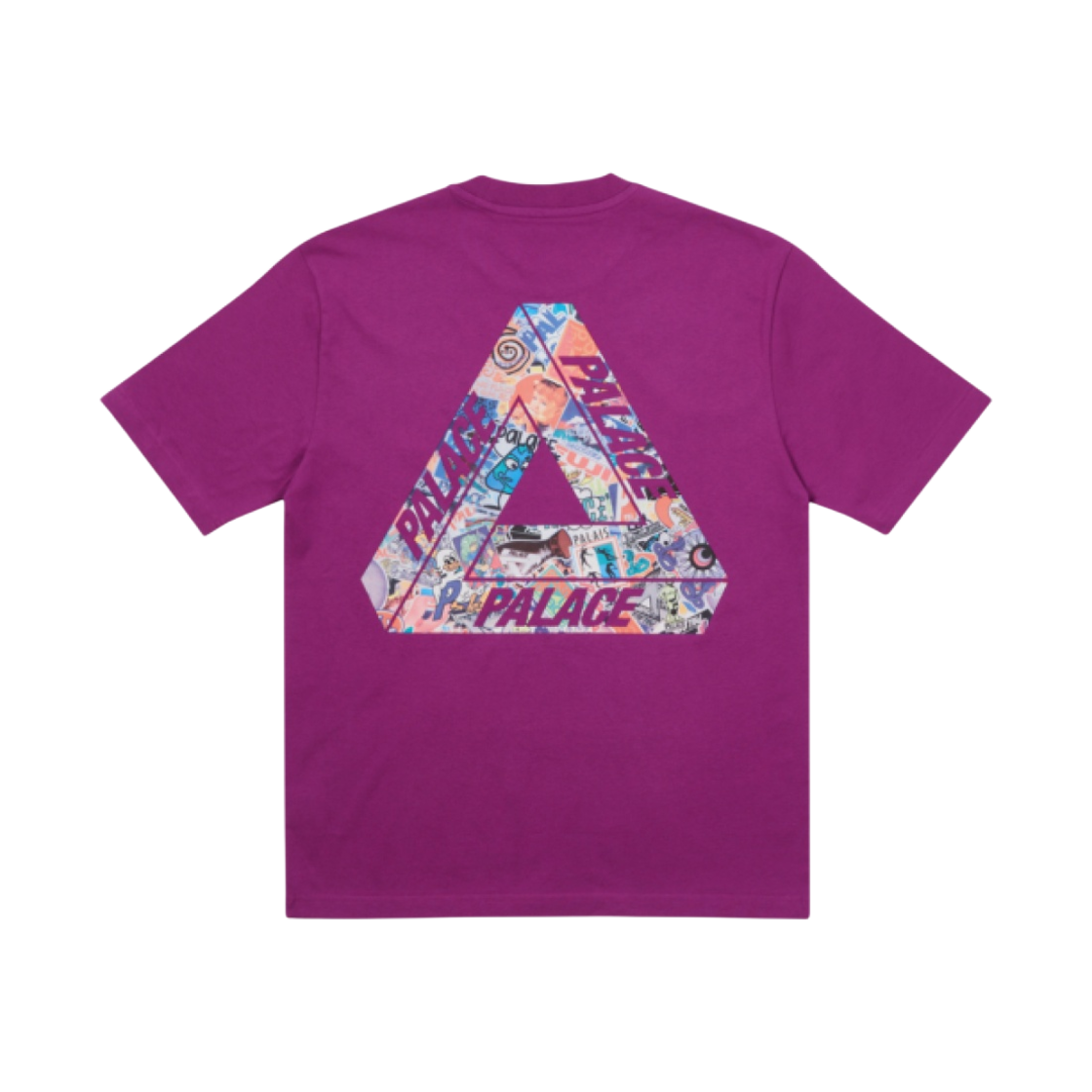 팔라스 트라이스티커 팩 티셔츠 플럼 - 21FW