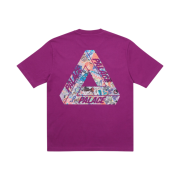 Palace Tri-Sticker Pack T-Shirt Plum - 21FW