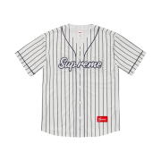 Supreme Rhinestone Baseball Jersey Pinstripe - 20SS