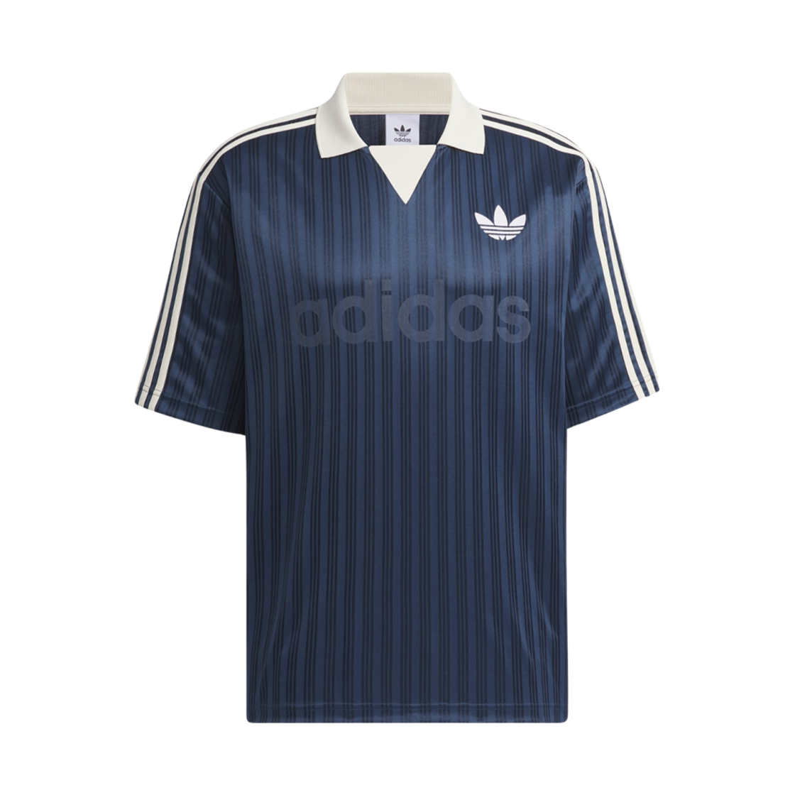 아디다스 오리지널스 칼라드 골리 탑 크루 네이비 - KR 사이즈(Adidas Originals Collared Goalie Top Crew Navy - KR Sizing)