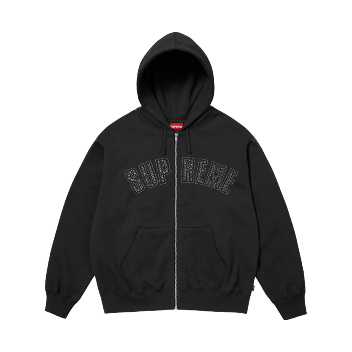 슈프림 x B.B. 사이먼 집업 후드 스웨트셔츠 블랙 - 25SS
