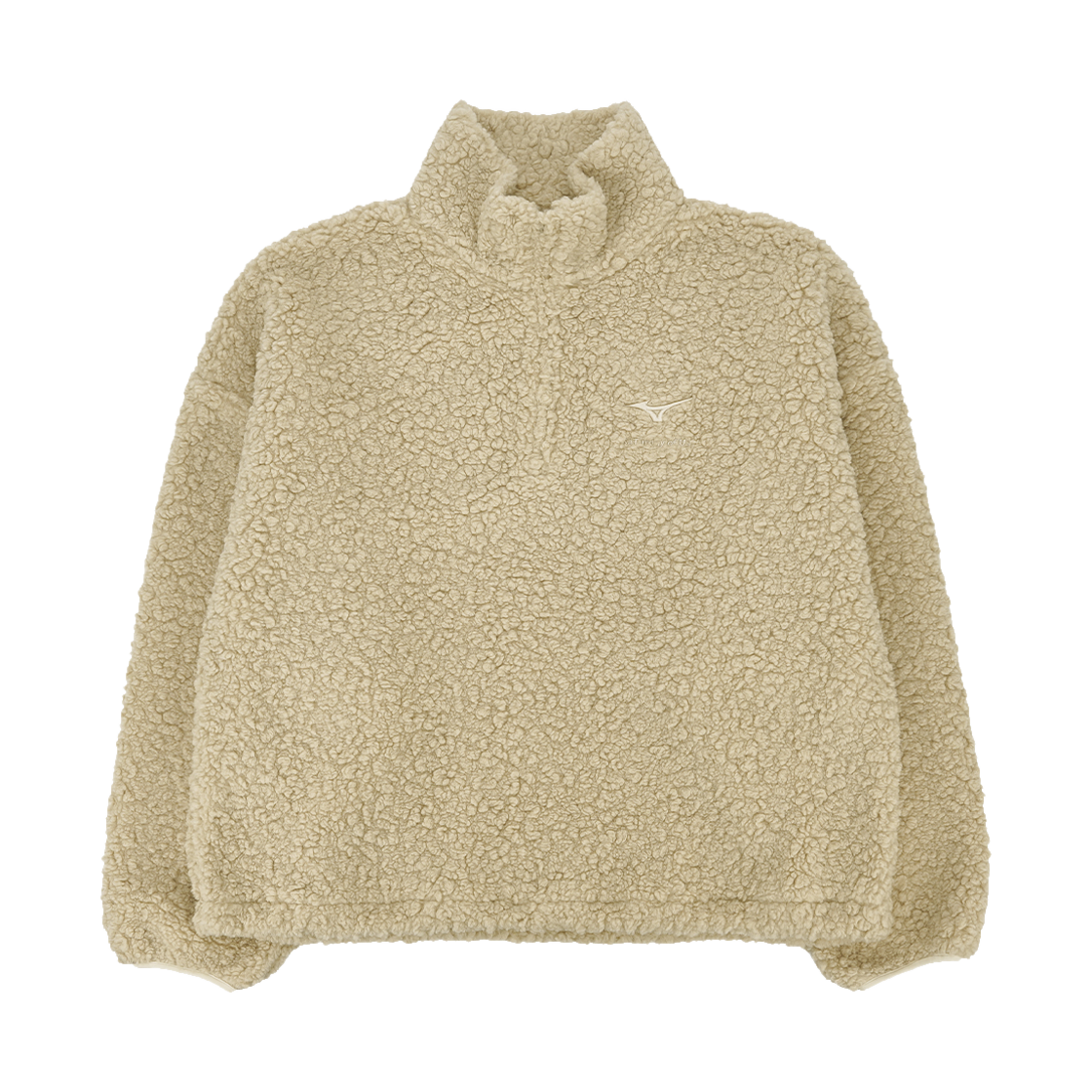 에스티유 X 미즈노 플리스 하프 집업 크림(STU X MIZUNO Fleece Half Zip Up Cream)