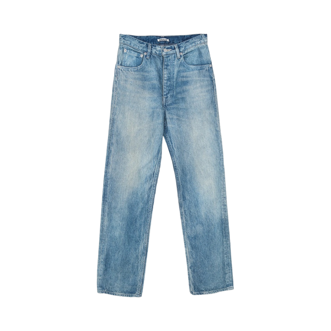 (W) 오라리 셀비지 페이디드 라이트 데님 내로우 팬츠 라이트 인디고((W) Auralee Selvedge Faded Light Denim Narrow Pants Light Indigo)