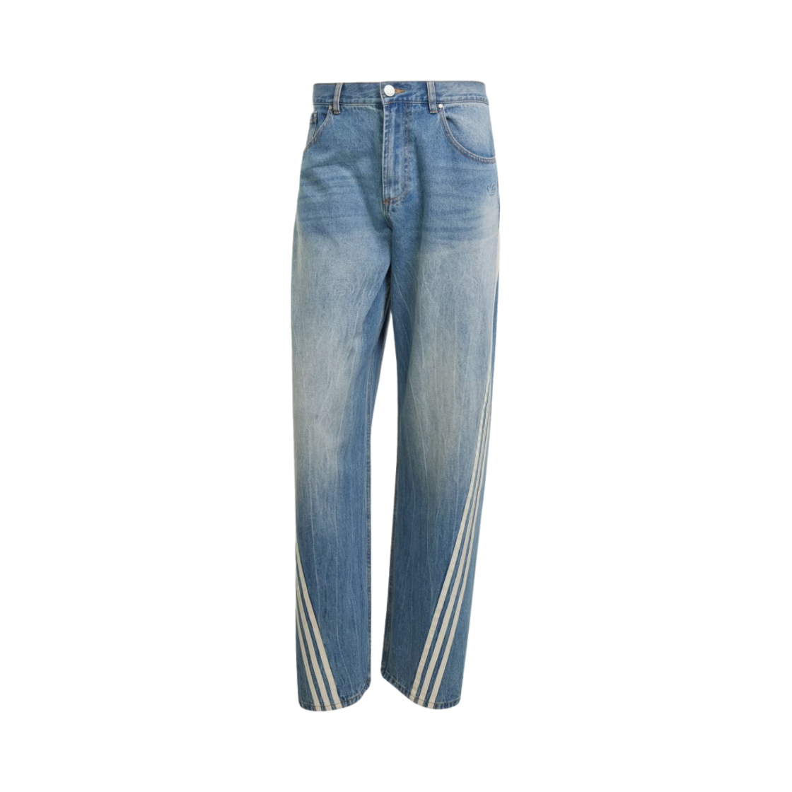 아디다스 아딜레늄 시즌 3 루즈 핏 데님 팬츠 인디고 데님 - KR 사이즈(Adidas Adilenium Season 3 Loose Fit Denim Pants Indigo Denim - KR Sizing)