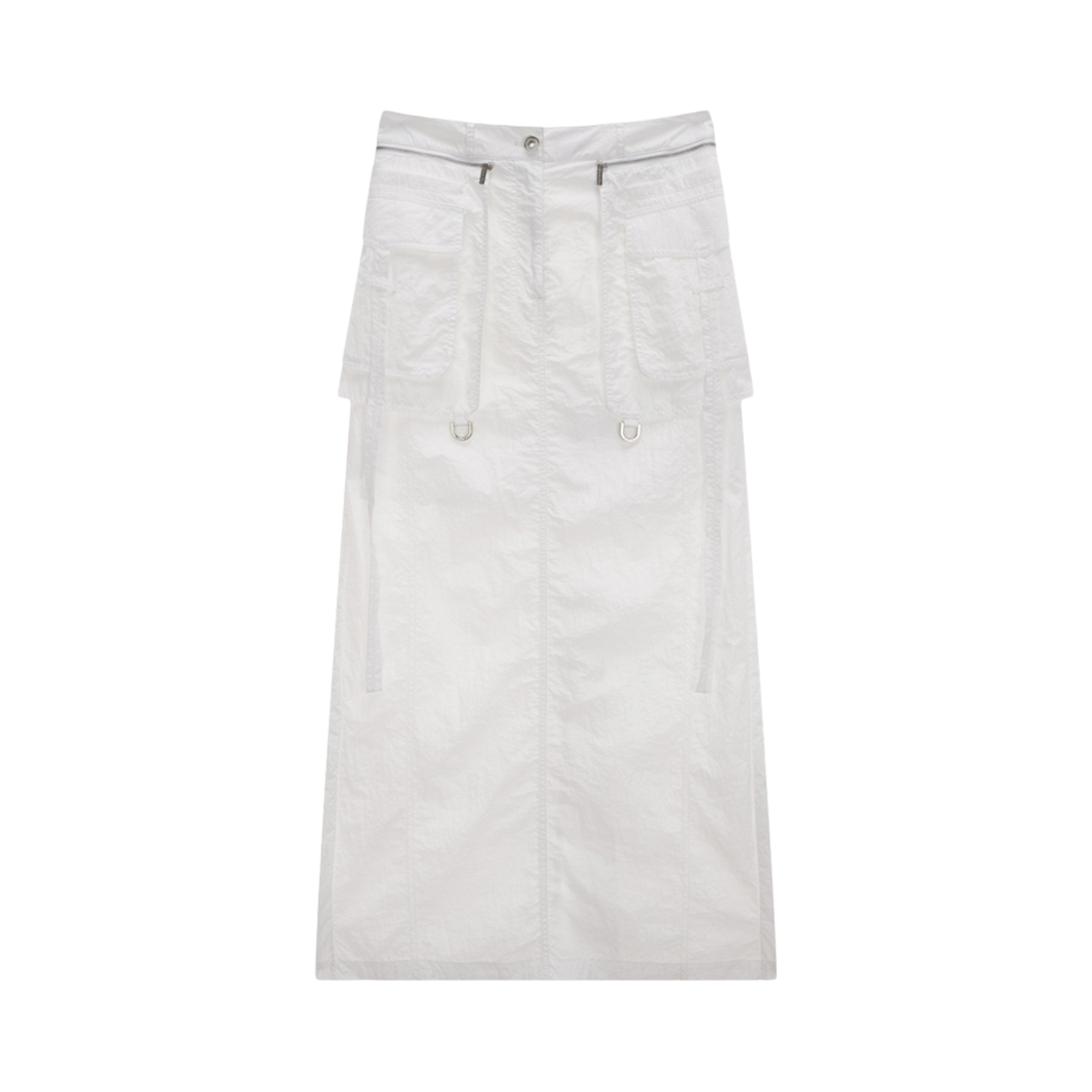 MK2434SK010MWH (W) Matin Kim Pocket Layered Maxi Skirt White