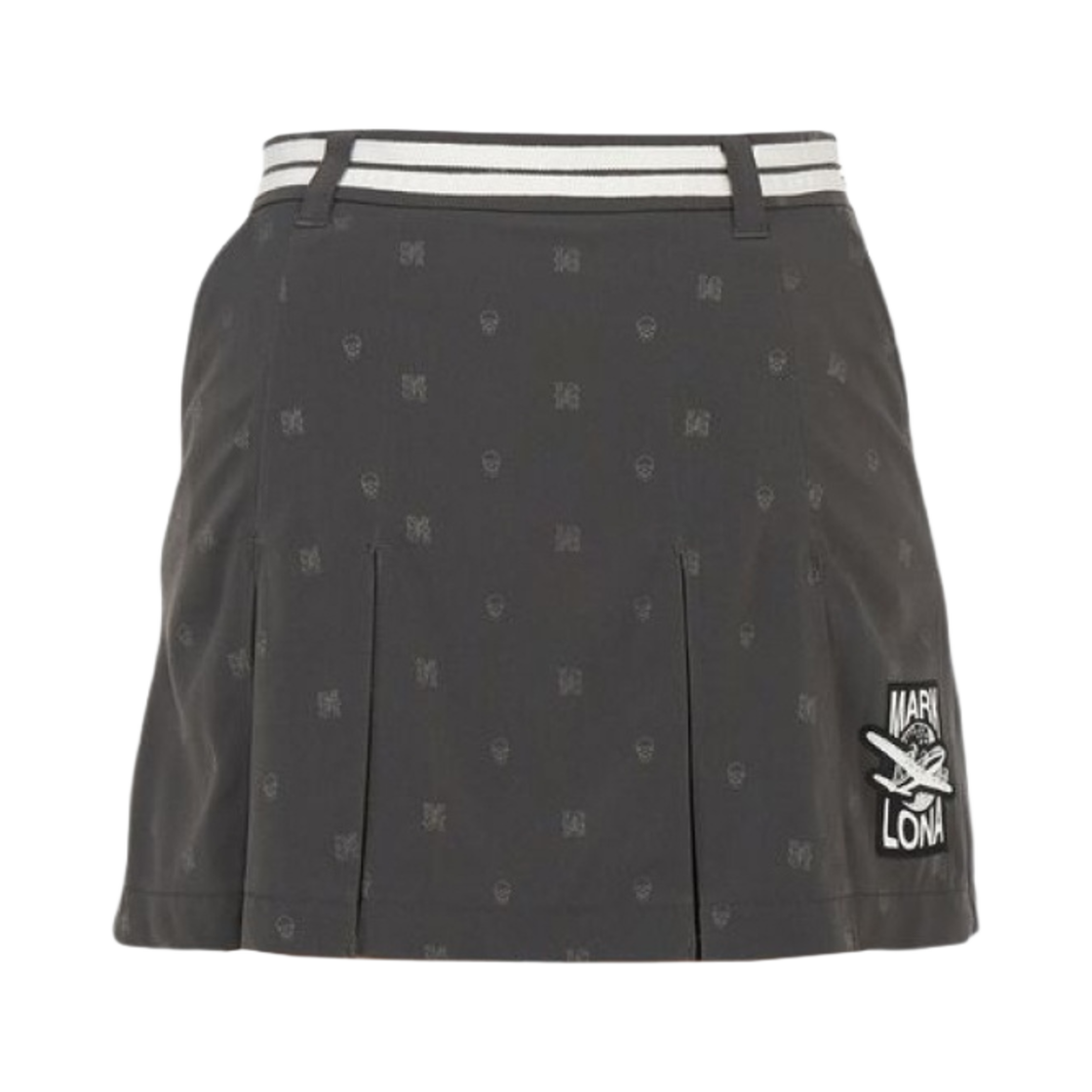 MLW-3A-AE03 (W) Mark & Lona Enigma Pleats Skirt Charcoal