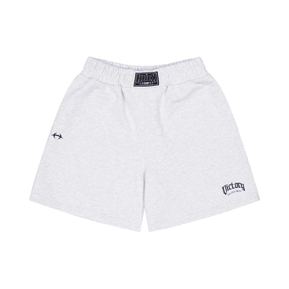 에이치덱스 우먼스 와이드 웨이스트 버뮤다 쇼츠 멜란지 화이트